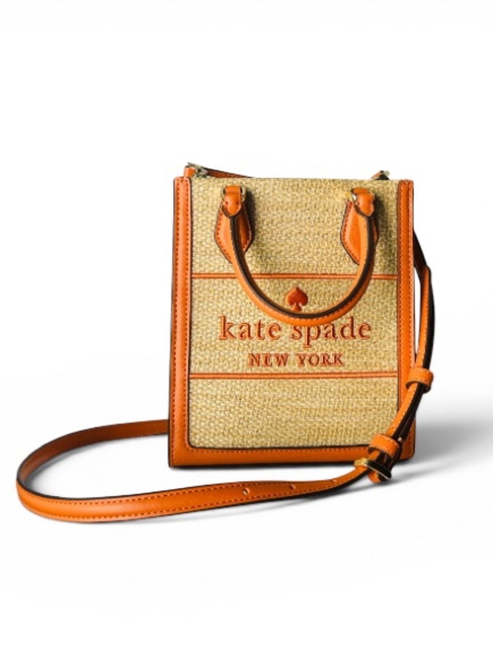 🆕♠️ Kate Spade Ellie Mini Tote Crossbody Orange Zin NWT - Picture 3 of 16